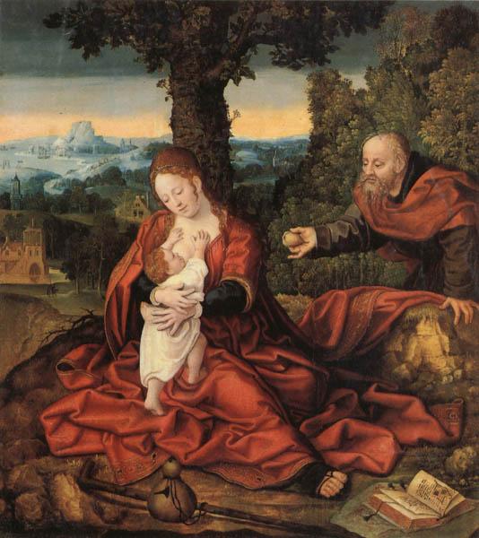 Barend van Orley Rest on the Flight into Egypt Norge oil painting art
